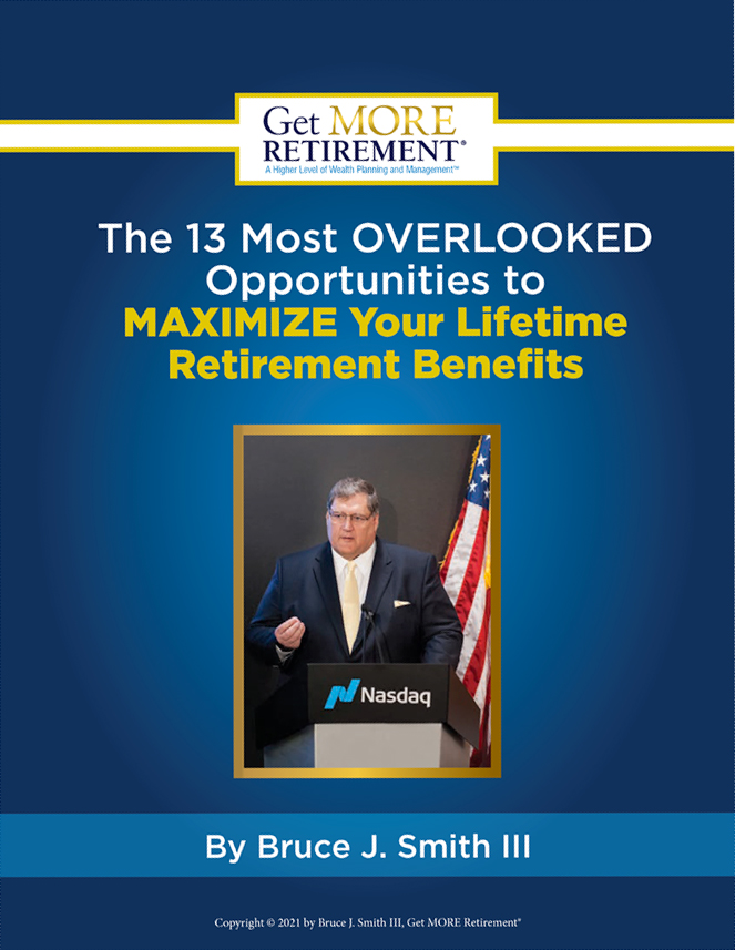 The cover of the downloadable book, The 13 Most Overlooked Opportunities to Maximize Your Lifetime Retirement Benefits. A book to help people make wise decisions when looking for a financial planner. Brought to you by Wealthkare Financial Planning & Management
